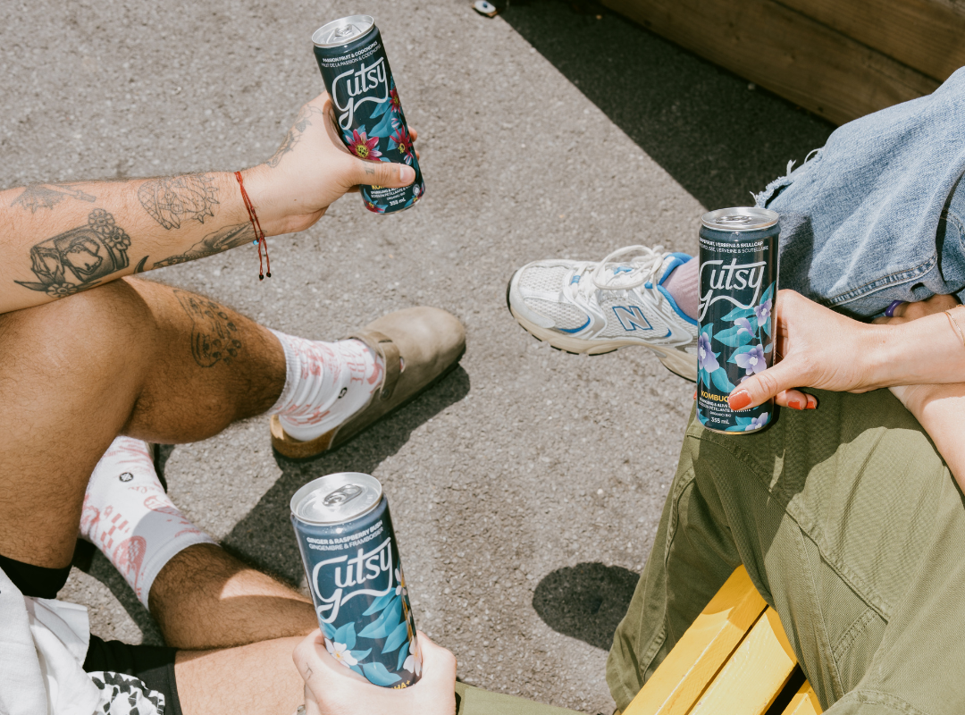 Délicieux kombucha à la verveine et au pamplemousse