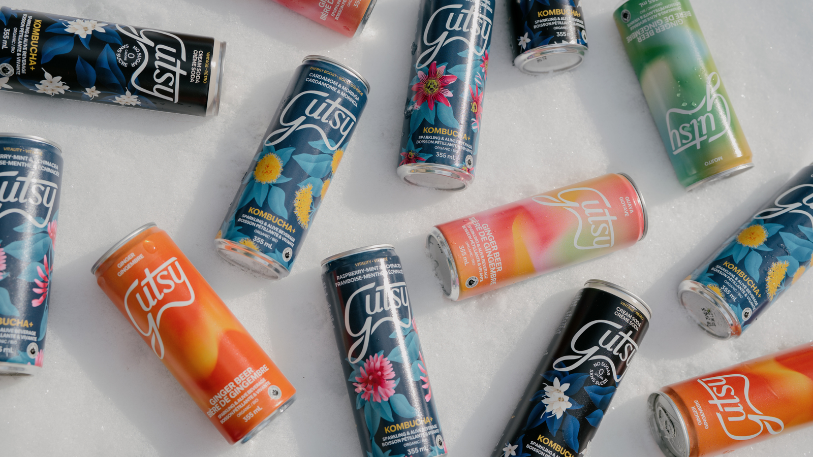 Discover the Delightful Diversity of Gutsy's Kombucha+ Flavours