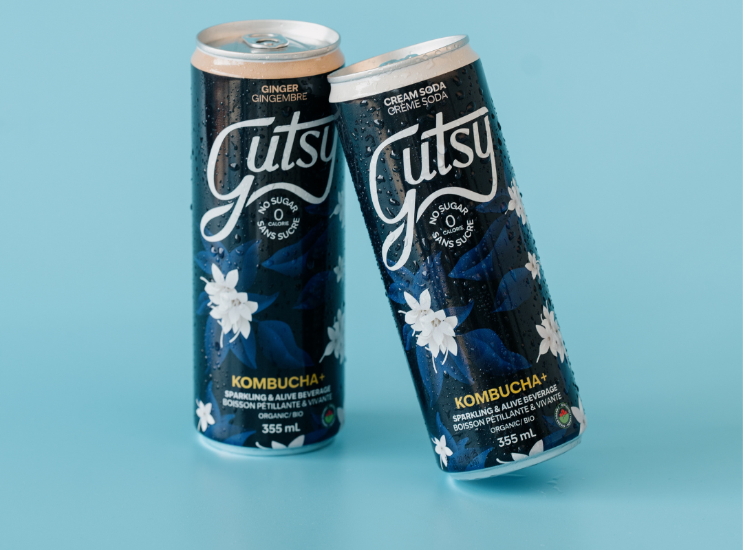 Kombucha, sugar-free, stevia, fermentation, gutsy