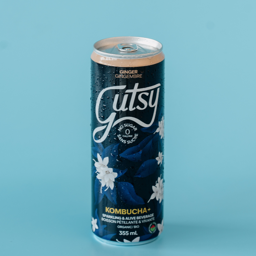 SUGAR-FREE KOMBUCHA+ | GINGER | 8 PACK x 355ml