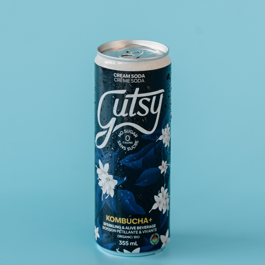 SUGAR-FREE KOMBUCHA+ | CREAM SODA | 8 PACK x 355ml