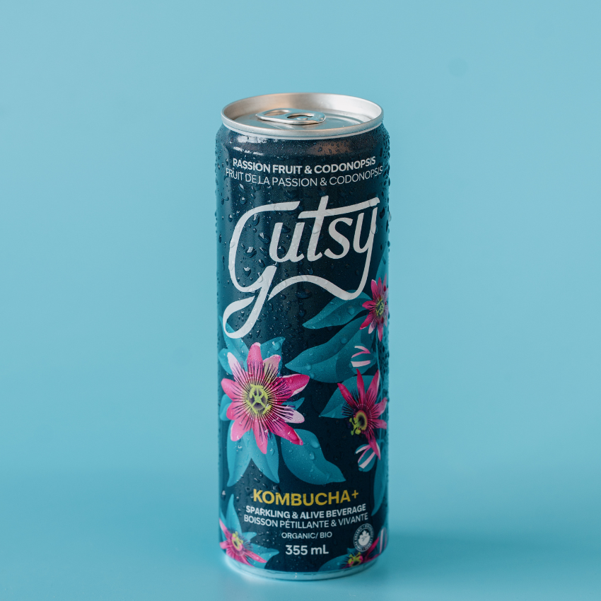 KOMBUCHA+ | PASSION FRUIT &amp; GINSENG | 8 PACK x 355ml