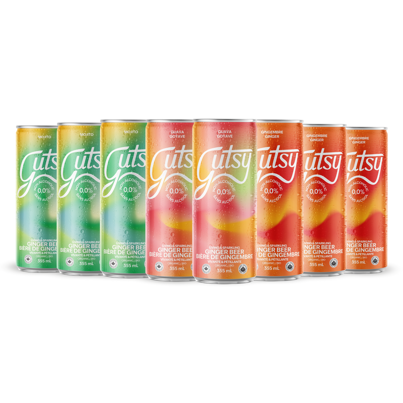 BIÈRES DE GINGEMBRE | CAISSE MIXTE | CAISSE DE 8 x 355ml
