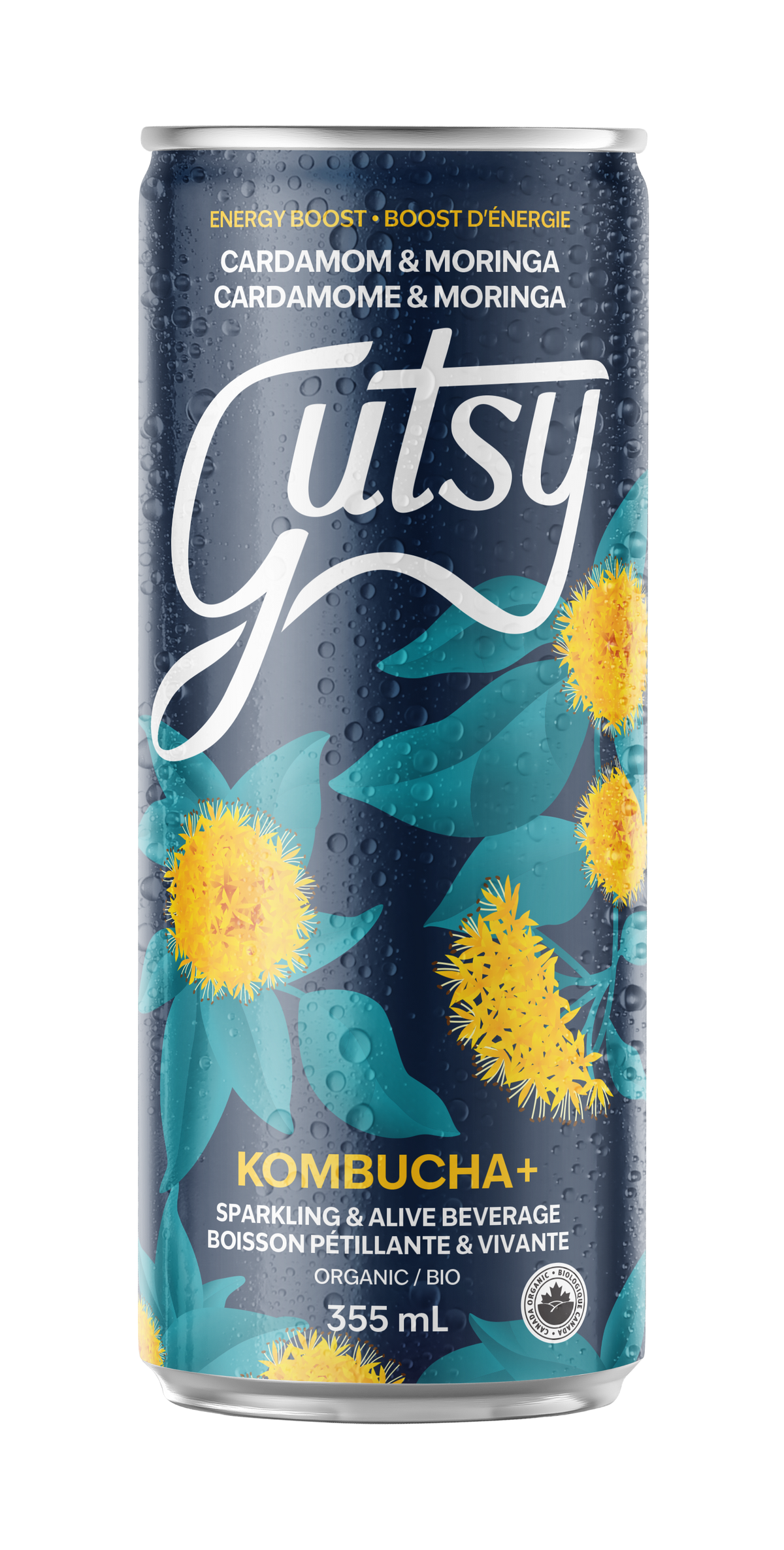 KOMBUCHA+ | CARDAMOM &amp; MORINGA | 8 PACK x 355ml